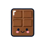 chocolate bar icon, Cute Outline style