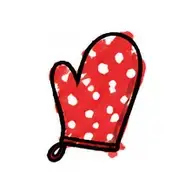 oven mitt icon, Marker Doodle style