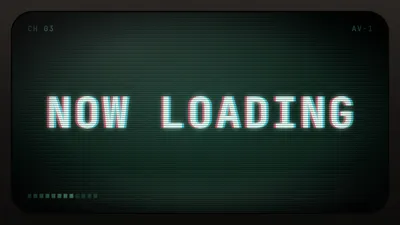 CRT Screen text animation