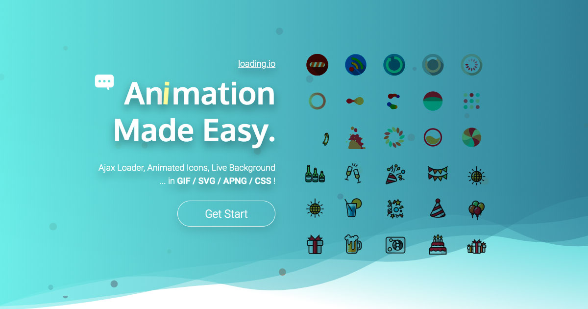  - Your SVG + GIF + PNG Ajax Loading Icons and Animation Generator