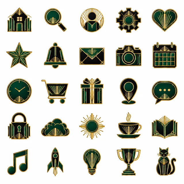Art Deco icon style
