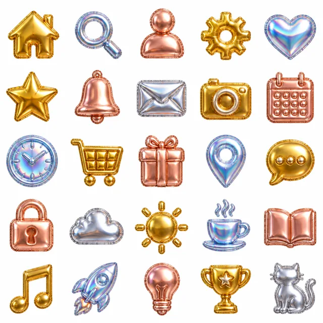 Foil Balloon icon style