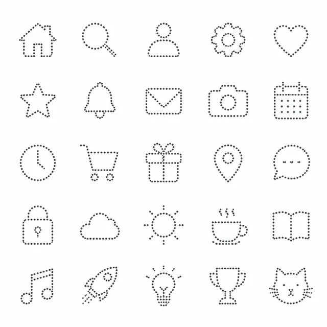 Dotted Line icon style