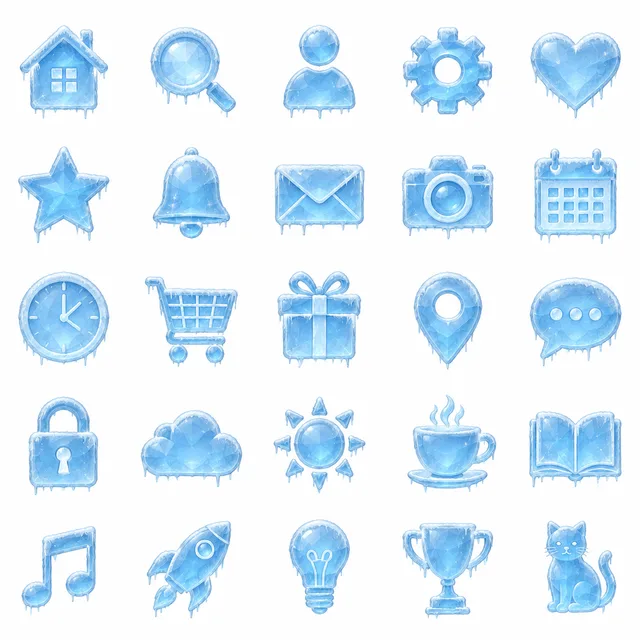 Frozen Ice icon style