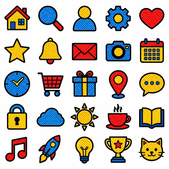 Pop Art icon style
