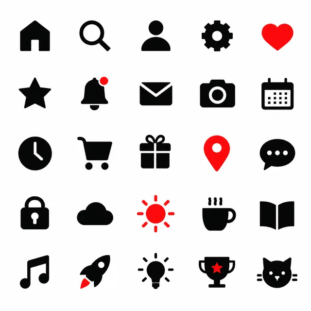 Swiss Minimal icon style