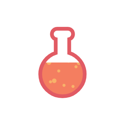 bubble, boiling water and flask for doing experiment