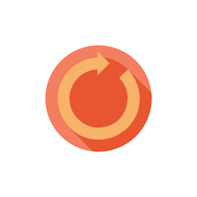 best for showing user that you are now reloading, with flat design