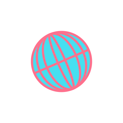 Globe wireframe that rotates. good spinner for geography-related website