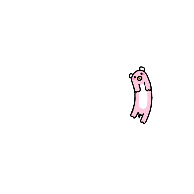 flying rotating pinky pig