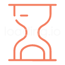 elegant, line style hourglass preloader for pursuing simplicity