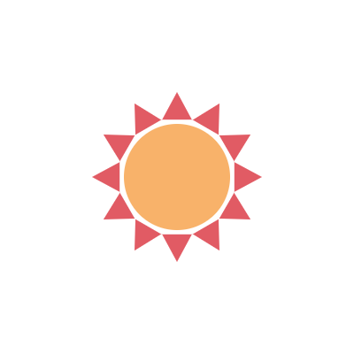 rotating sun that works for weather / travel related projects