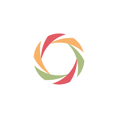 spiral or vortex style spinner with 3 colors and 6 petals